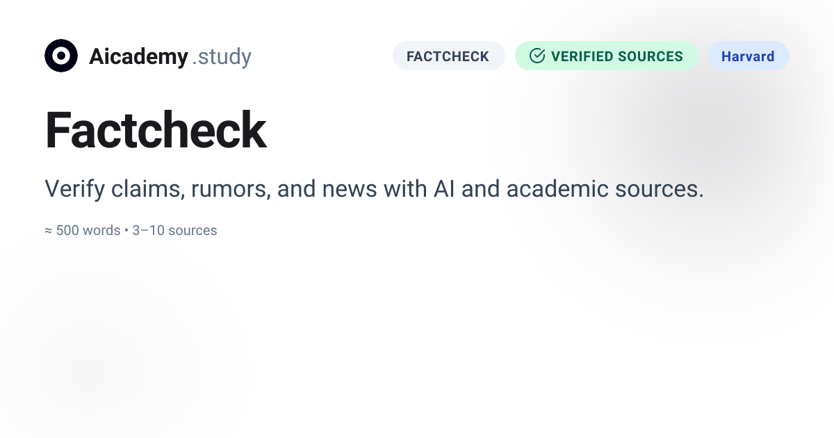 Academic Source Verification | Aicademy | Aicademy